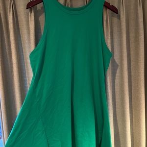 Green women's Large tennis flowing dress